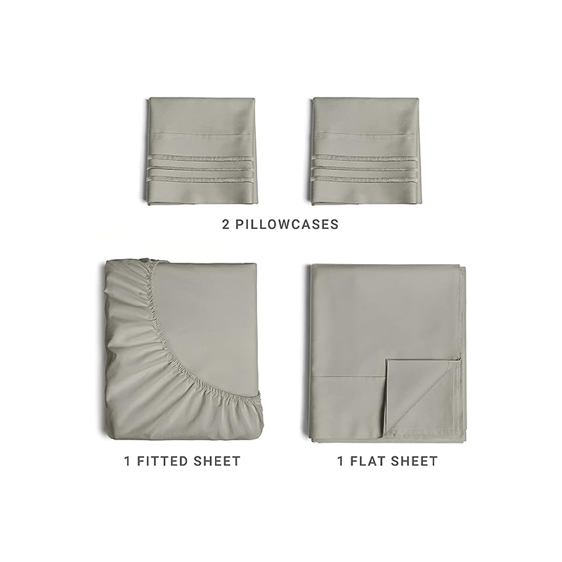 D00001 set lenjerie de pat microfibră 4BUC